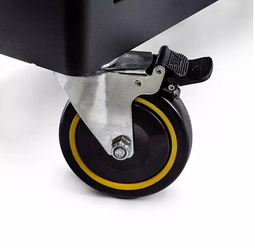 Тележка инструментальная 7 полок, серая, стальная столешница, дверца RUNTEC Performance Тележка инструментальная 7 полок, серая, стальная столешница, дверца RUNTEC Performance