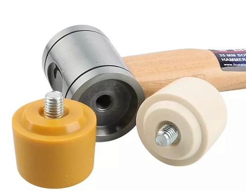 Молоток с полиуретановым и нейлоновым бойками Licota Молоток с полиуретановым и нейлоновым бойками Licota