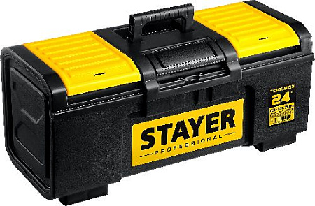 Ящик для инструмента пластиковый 590*270*250 мм ″TOOLBOX-24″ STAYER Professional Ящик для инструмента пластиковый 590*270*250 мм ″TOOLBOX-24″ STAYER Professional