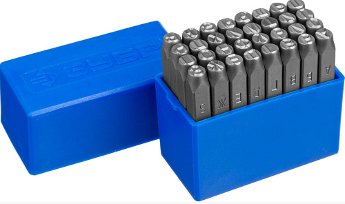 Клейма буквенные 6 мм (кириллица) ЗУБР Клейма буквенные 6 мм (кириллица) ЗУБР