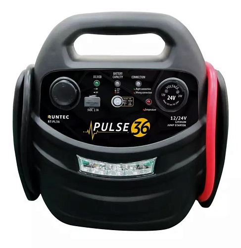Пусковое устройство аккумуляторное 2400/1200 A, 12/24 В, Pulse 36, RUNTEC Пусковое устройство аккумуляторное 2400/1200 A, 12/24 В, Pulse 36, RUNTEC