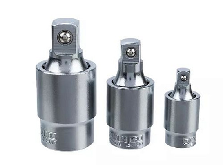 Набор карданов 1/4", 3/8", 1/2" шарнирных 3 шт GARWIN Набор карданов 1/4", 3/8", 1/2" шарнирных 3 шт GARWIN