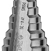 Сверло ступенчатое 4-39 мм, 14 ступеней, 113 мм, Р6М5, трехопорный хвостовик 10 мм ЗУБР Сверло ступенчатое 4-39 мм, 14 ступеней, 113 мм, Р6М5, трехопорный хвостовик 10 мм ЗУБР