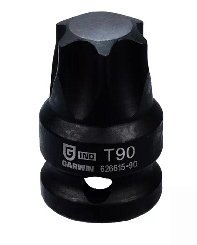 Головка торцевая ударная Torx 1/2" T90, L=38 мм Garwin Головка торцевая ударная Torx 1/2" T90, L=38 мм Garwin
