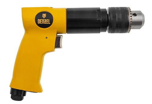 Дрель пневматическая угловая 13 мм, 500 об/мин, 114 л/мин Denzel PD500 Дрель пневматическая угловая 13 мм, 500 об/мин, 114 л/мин Denzel PD500