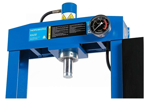 Пресс гидравлический 20 т ручной/ножной привод, сварная рама NORDBERG N3620F Пресс гидравлический 20 т ручной/ножной привод, сварная рама NORDBERG N3620F