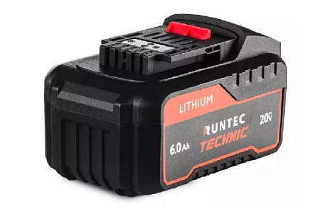 Аккумуляторная батарея 20 В, Li-Ion, 6 Ач RUNTEC TECHNIC Аккумуляторная батарея 20 В, Li-Ion, 6 Ач RUNTEC TECHNIC