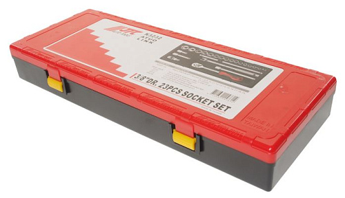 Набор головок торцевых 6-22 мм (3/8") 6 гр, 23 предм, ложемент-кейс JTC Набор головок торцевых 6-22 мм (3/8") 6 гр, 23 предм, ложемент-кейс JTC