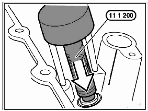 Приспособление для запресовки маслосъемних колпачков BMW Licota Приспособление для запресовки маслосъемних колпачков BMW Licota