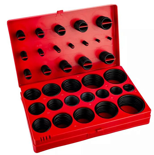 Набор колец уплотнительных 419 шт метрических, нитрильный каучук, в кейсе SpecX Набор колец уплотнительных 419 шт метрических, нитрильный каучук, в кейсе SpecX