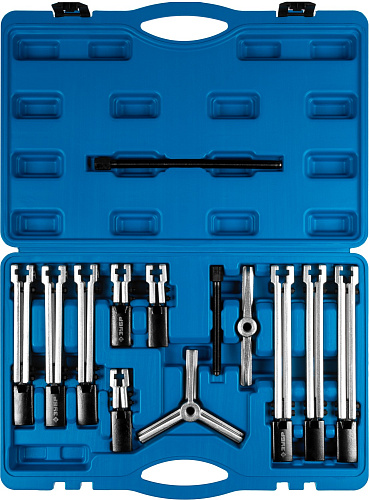 Набор съемников раздвижных со сменными захватами (120, 232, 280 мм) ЗУБР Профессионал Набор съемников раздвижных со сменными захватами (120, 232, 280 мм) ЗУБР Профессионал