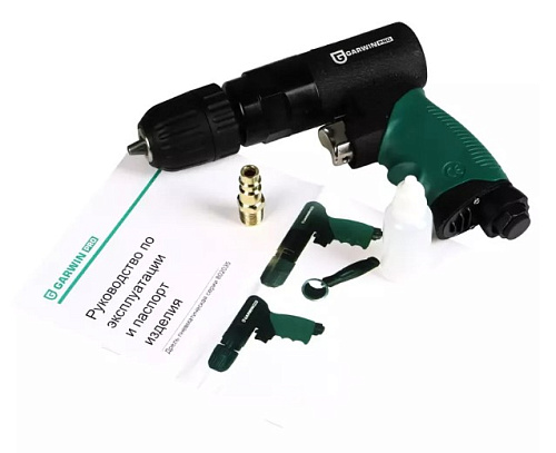 Дрель пневматическая 3/8", 10 мм, 1800 об/мин, реверс GARWIN Дрель пневматическая 3/8", 10 мм, 1800 об/мин, реверс GARWIN