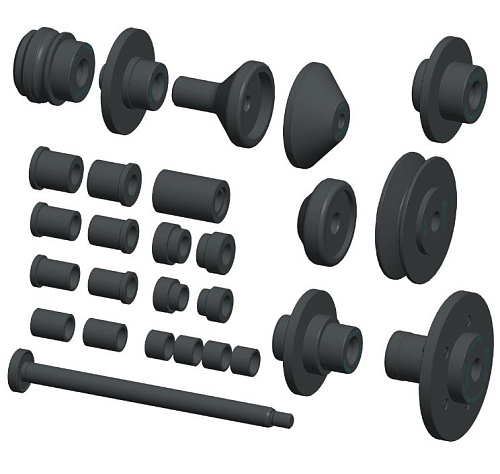 Дополнительный комплект Luxe к адаптеру для балансировки мотоциклетных колес SIVIK Moto КС-225-01 Дополнительный комплект Luxe к адаптеру для балансировки мотоциклетных колес SIVIK Moto КС-225-01