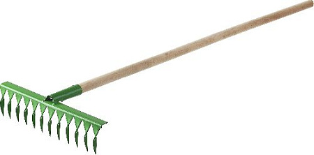 Грабли 14-ти зубые витые, 430*100*1500 мм с деревянным черенком РОСТОК Грабли 14-ти зубые витые, 430*100*1500 мм с деревянным черенком РОСТОК