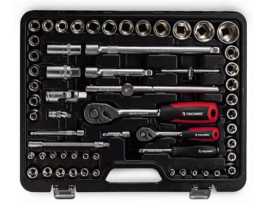 Набор инструмента 108 предм. (1/4", 1/2") кейс RUNTEC TECHNIC Набор инструмента 108 предм. (1/4", 1/2") кейс RUNTEC TECHNIC