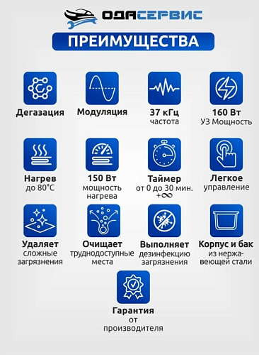 Ванна ультразвуковая 2 л с подогревом и аналоговым управлением ОДА Сервис Ванна ультразвуковая 2 л с подогревом и аналоговым управлением ОДА Сервис