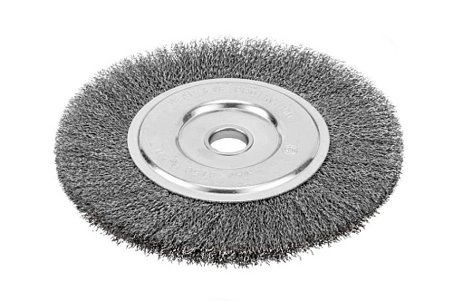 Щетка дисковая 200 мм/22 мм для УШМ витая проволока Сибртех Щетка дисковая 200 мм/22 мм для УШМ витая проволока Сибртех