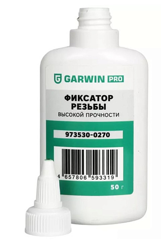 Фиксатор резьбовых соединений высокой прочности 50 мл, зеленый GARWIN PRO Фиксатор резьбовых соединений высокой прочности 50 мл, зеленый GARWIN PRO