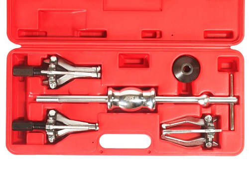 Набор универсальных съёмников 3-х лапых с обратным молотком 5 предм JTC Набор универсальных съёмников 3-х лапых с обратным молотком 5 предм JTC