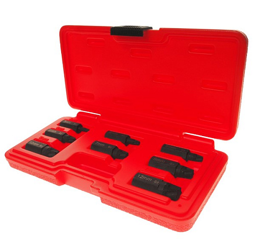 Набор экстракторов болтов 3-12 мм в кейсе 8 предметов JTC Набор экстракторов болтов 3-12 мм в кейсе 8 предметов JTC
