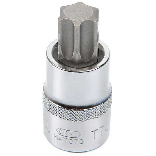 Головка торцевая со вставкой Torx 1/2" T70, 55 мм Licota Головка торцевая со вставкой Torx 1/2" T70, 55 мм Licota