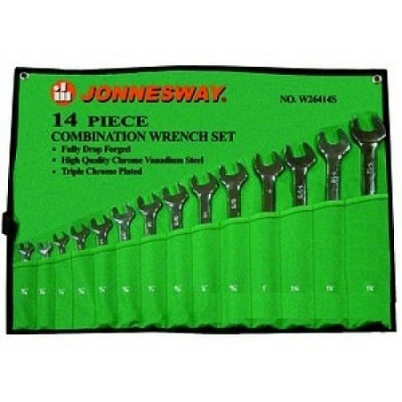 Набор ключей комбинированных 3/8"-1 1/4" (14 шт.) в скрутке Jonnesway W26414S Набор ключей комбинированных 3/8"-1 1/4" (14 шт.) в скрутке Jonnesway W26414S