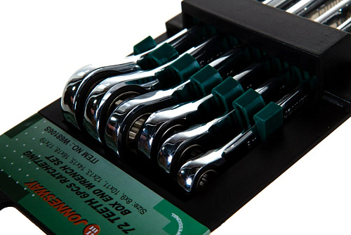 Набор ключей комбинированных трещоточных 8-19 мм (6 шт) на пластиковом держателе Jonnesway W68106S Набор ключей комбинированных трещоточных 8-19 мм (6 шт) на пластиковом держателе Jonnesway W68106S