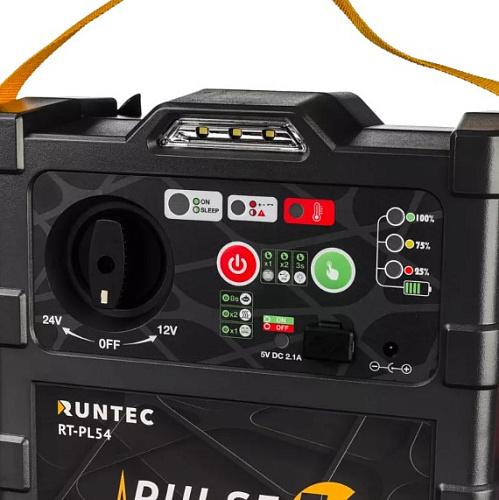 Пусковое устройство аккумуляторное 3000/1800 A, 12/24 В, Pulse 54, RUNTEC Пусковое устройство аккумуляторное 3000/1800 A, 12/24 В, Pulse 54, RUNTEC