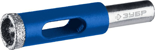 Сверло алмазное трубчатое по кафелю, керамике 14 мм, зерно 60 ЗУБР "ЭКСПЕРТ" Сверло алмазное трубчатое по кафелю, керамике 14 мм, зерно 60 ЗУБР "ЭКСПЕРТ"