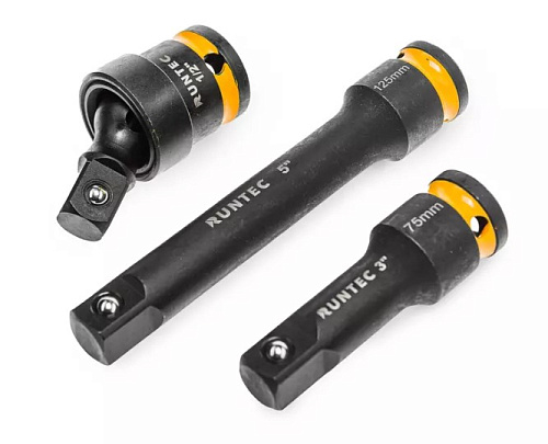 Набор головок торцевых 8-32 мм (1/2") 6 гр., 51 предм., с аксессуарами, в ложементе RUNTEC Набор головок торцевых 8-32 мм (1/2") 6 гр., 51 предм., с аксессуарами, в ложементе RUNTEC