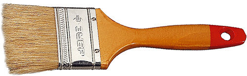 Кисть плоская 75 мм (3") натуральная щетина, деревянная ручка Кисть плоская 75 мм (3") натуральная щетина, деревянная ручка