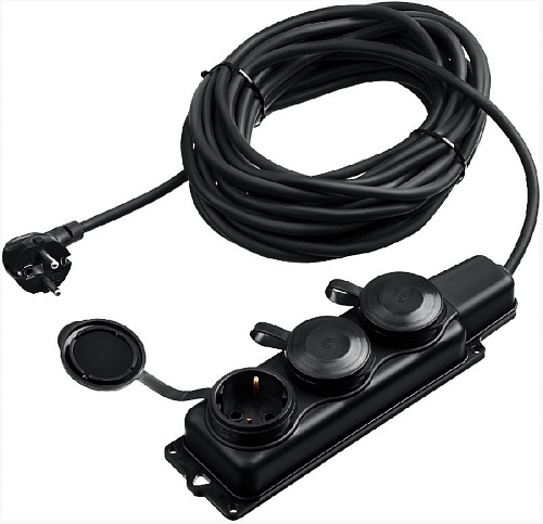 Удлинитель-шнур силовой КГ, 3 x 2.5 мм2, IP44, 5 м, 3 гн., 4000 Вт ЗУБР КГ-325-Ш3 Профессионал Удлинитель-шнур силовой КГ, 3 x 2.5 мм2, IP44, 5 м, 3 гн., 4000 Вт ЗУБР КГ-325-Ш3 Профессионал