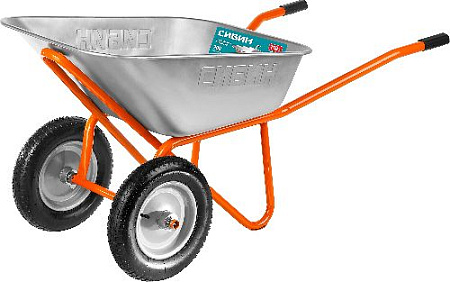 Тачка строительная 110 л, 200 кг, 2- колесная СИБИН СТ-22 Тачка строительная 110 л, 200 кг, 2- колесная СИБИН СТ-22