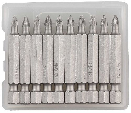 Бита PZ №1 L= 50 мм (Е 1/4") (10 шт.) ЗУБР МАСТЕР Бита PZ №1 L= 50 мм (Е 1/4") (10 шт.) ЗУБР МАСТЕР