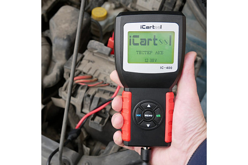 Тестер АКБ автомобилей 12/24V ICARTOOL IC-400 Тестер АКБ автомобилей 12/24V ICARTOOL IC-400