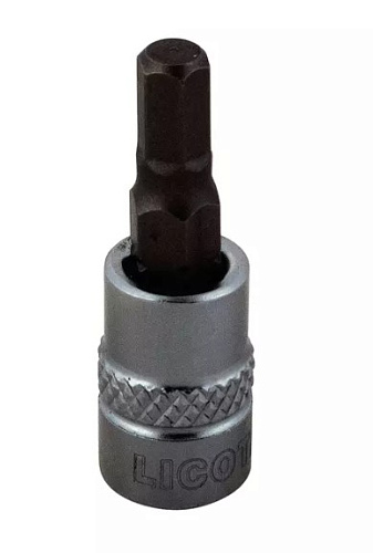 Головка торцевая с шестигранной вставкой 1/4" H 7, 37 мм Licota Головка торцевая с шестигранной вставкой 1/4" H 7, 37 мм Licota