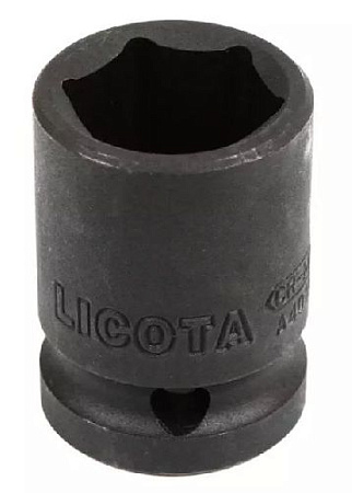 Головка торцевая ударная 3/8" 22 мм, 6 гр., CrMo Licota Головка торцевая ударная 3/8" 22 мм, 6 гр., CrMo Licota
