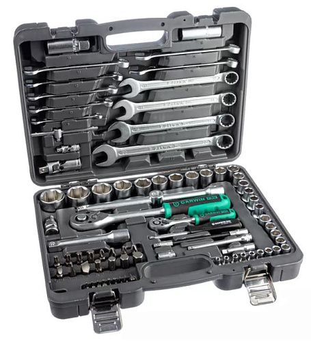 Набор инструмента 89 предм (1/4", 1/2") GARWIN Набор инструмента 89 предм (1/4", 1/2") GARWIN