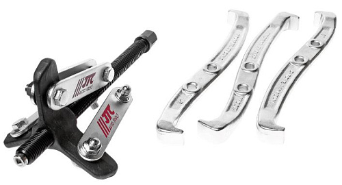 Съемник подшипников трехлапый шарнирный 8" захват 80-203мм JTC Съемник подшипников трехлапый шарнирный 8" захват 80-203мм JTC