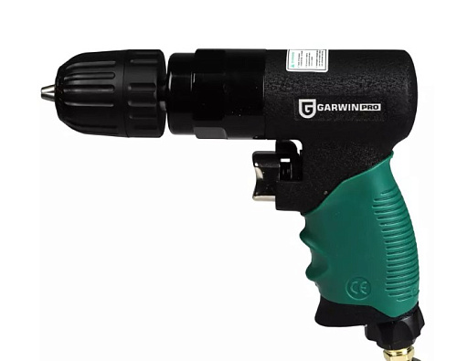 Дрель пневматическая 3/8", 10 мм, 1800 об/мин, реверс GARWIN Дрель пневматическая 3/8", 10 мм, 1800 об/мин, реверс GARWIN
