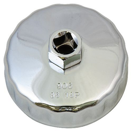 Съемник масляных фильтров чашка 86 мм 18 гр., 1/2" Steel AV-920109 Съемник масляных фильтров чашка 86 мм 18 гр., 1/2" Steel AV-920109