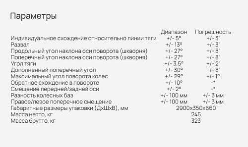 Стенд регулировки углов установки колес Зенит-3D комплектация ТЛ2ПС, 2-е поколение Стенд регулировки углов установки колес Зенит-3D комплектация ТЛ2ПС, 2-е поколение