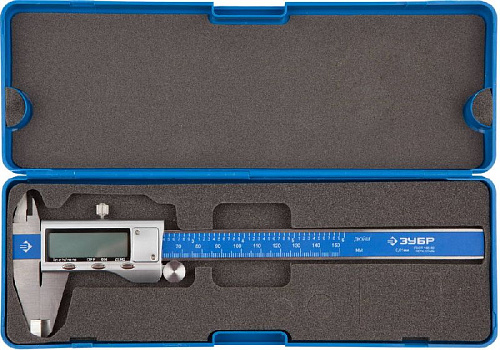 Штангенциркуль цифровой ШЦЦ-I-150 (0,01) нержавеющая сталь ЗУБР Штангенциркуль цифровой ШЦЦ-I-150 (0,01) нержавеющая сталь ЗУБР