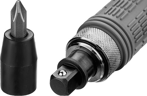 Отвертка ударная с набором бит 8 шт обрезиненная рукоятка STAYER Отвертка ударная с набором бит 8 шт обрезиненная рукоятка STAYER