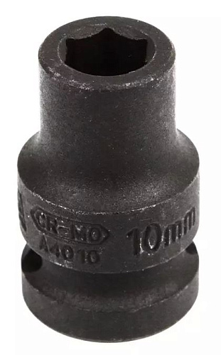 Головка торцевая ударная 1/2" 10 мм, 6 гр., CrMo Licota Головка торцевая ударная 1/2" 10 мм, 6 гр., CrMo Licota