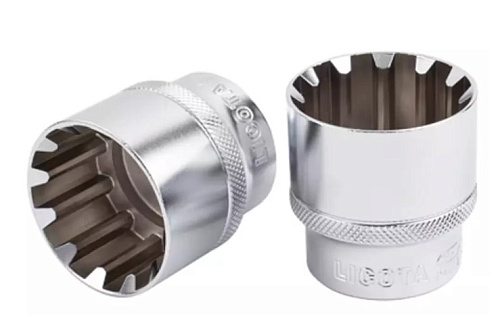 Головка торцевая 1/2" 24 мм, spline CrV Licota Головка торцевая 1/2" 24 мм, spline CrV Licota