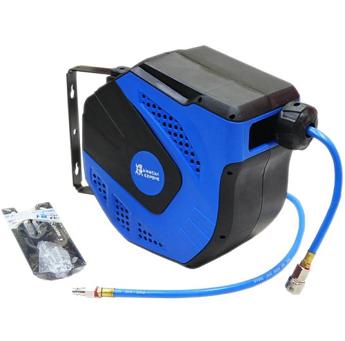 Катушка пневмошланга 8/12 мм, 15 м, гибридный (ПВХ + резина) MS TW ZYA03-Q15D Катушка пневмошланга 8/12 мм, 15 м, гибридный (ПВХ + резина) MS TW ZYA03-Q15D