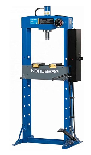 Пресс гидравлический 20 т ручной/ножной привод, сварная рама NORDBERG N3620F Пресс гидравлический 20 т ручной/ножной привод, сварная рама NORDBERG N3620F