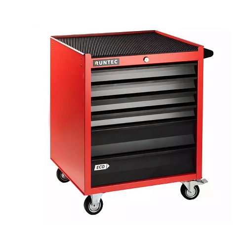 Тележка инструментальная 6 полок, красная RUNTEC ECO Тележка инструментальная 6 полок, красная RUNTEC ECO