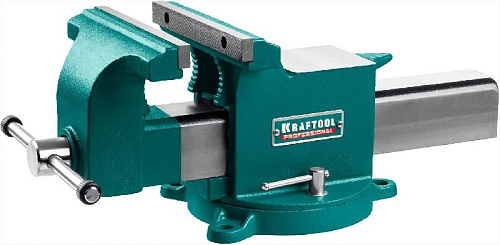 Тиски слесарные 200 мм поворотные стальные KRAFTOOL STEEL Тиски слесарные 200 мм поворотные стальные KRAFTOOL STEEL